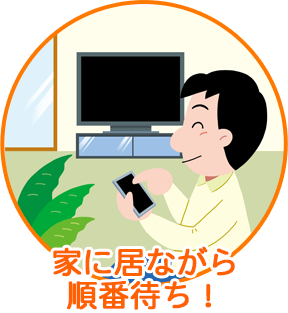 家にいながら順番待ち！